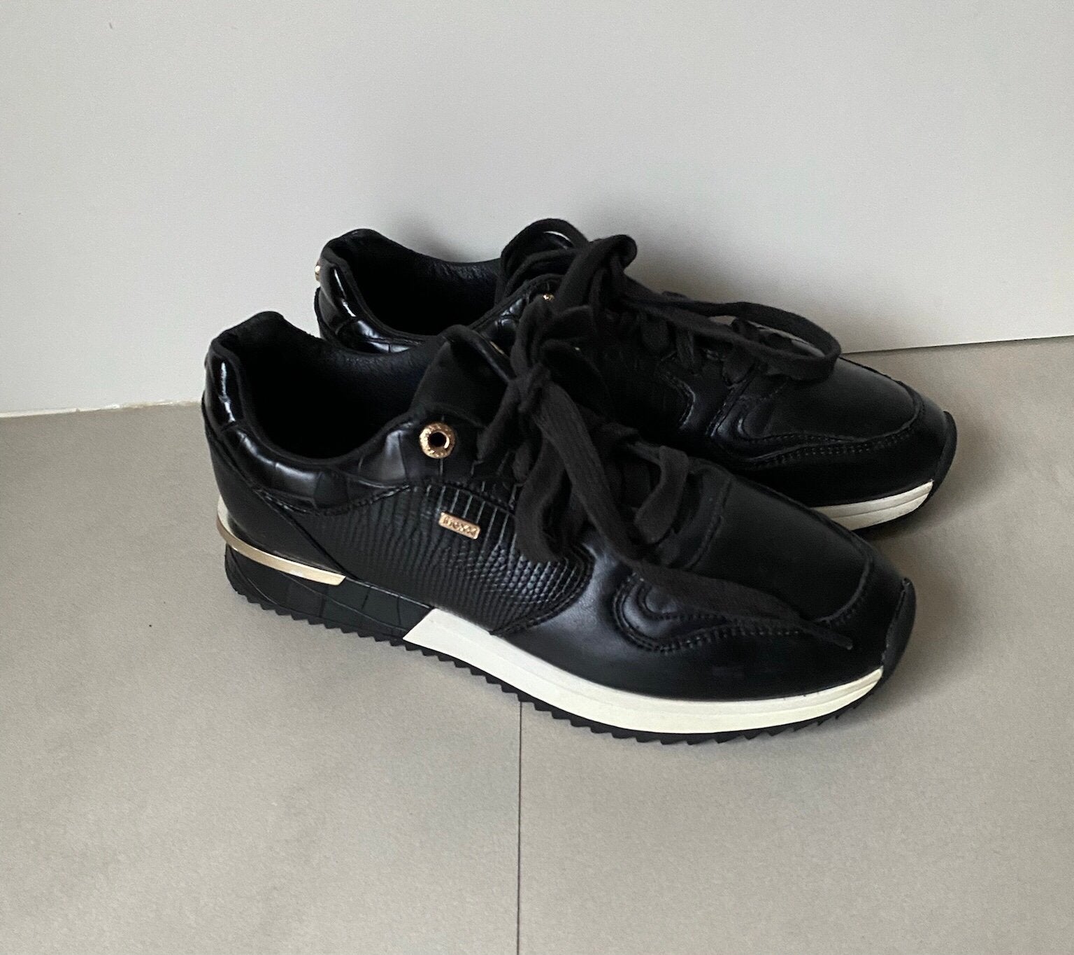 MEXX SNEAKERS MT:38, Kleding | Dames, Verzenden, Zwart, Sneakers of Gympen, Zo goed als nieuw
