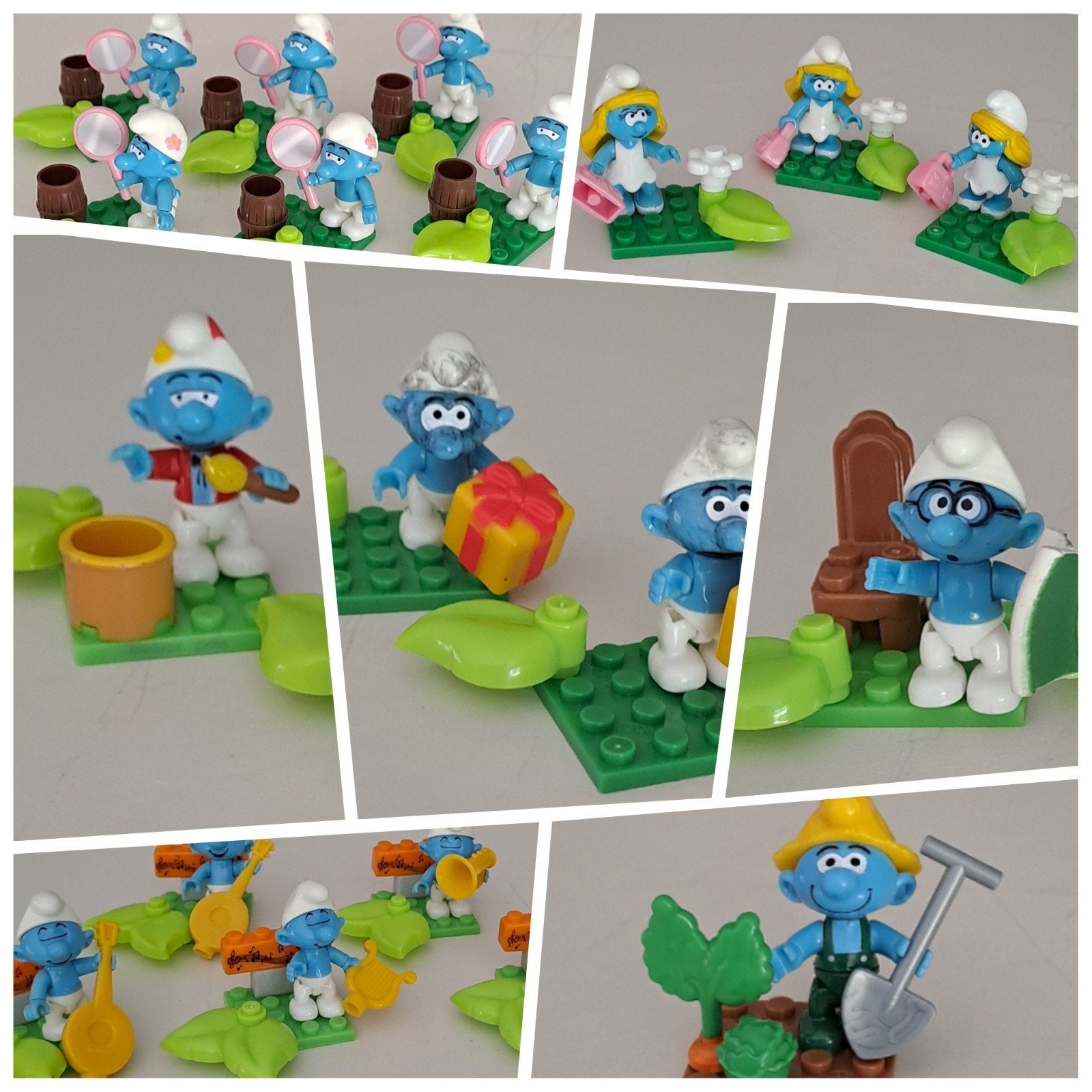 Smurfjes Megablocks, Verzamelen, Smurfen, Zo goed als nieuw, Verschillende Smurfen, Ophalen of Verzenden