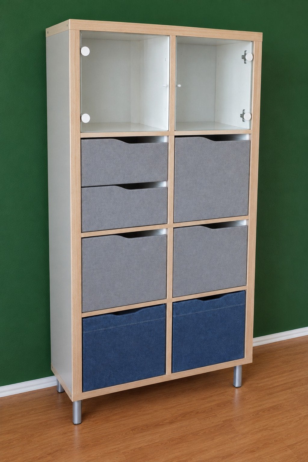 IKEA Kallax kast met lades en deurtjes, Ophalen, Zo goed als nieuw