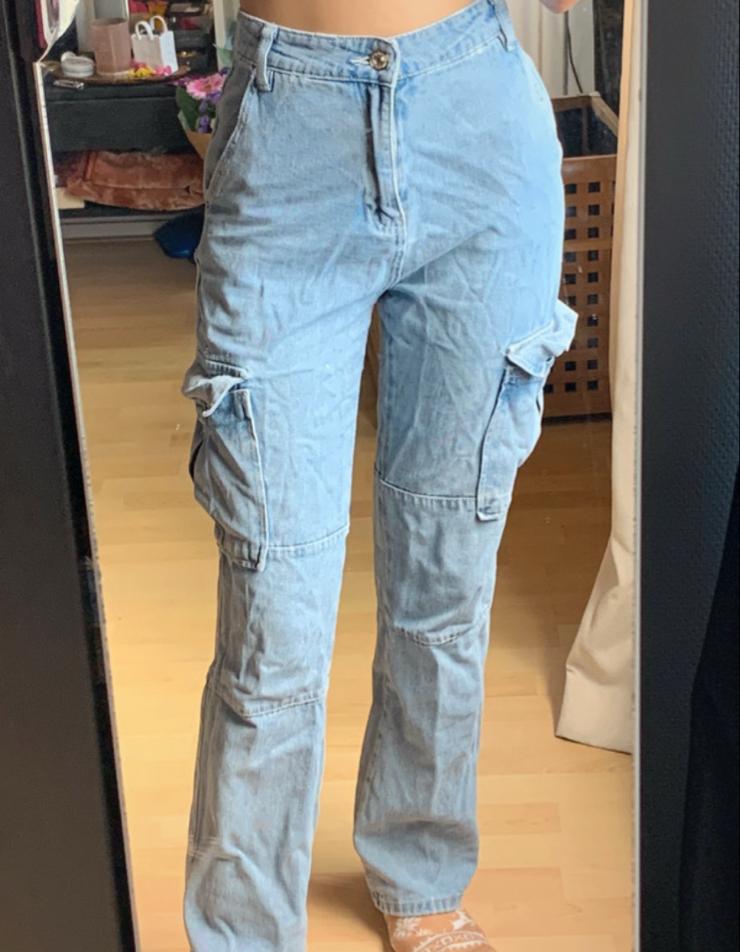 See See denim cargo broek, maat 36, Verzenden, Gedragen, Maat 36 (S), Blauw