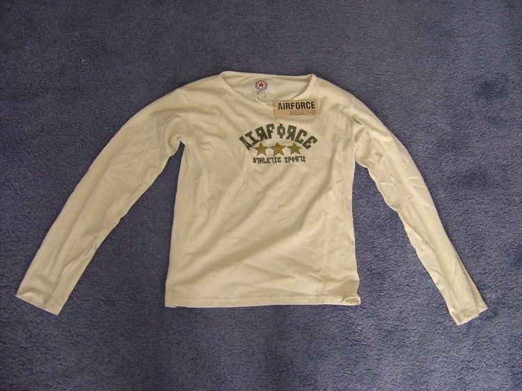 Stoere dameslongsleeve ( maat s ) airforce, Kleding | Dames, Beige, Nieuw, Ophalen of Verzenden, Lange mouw