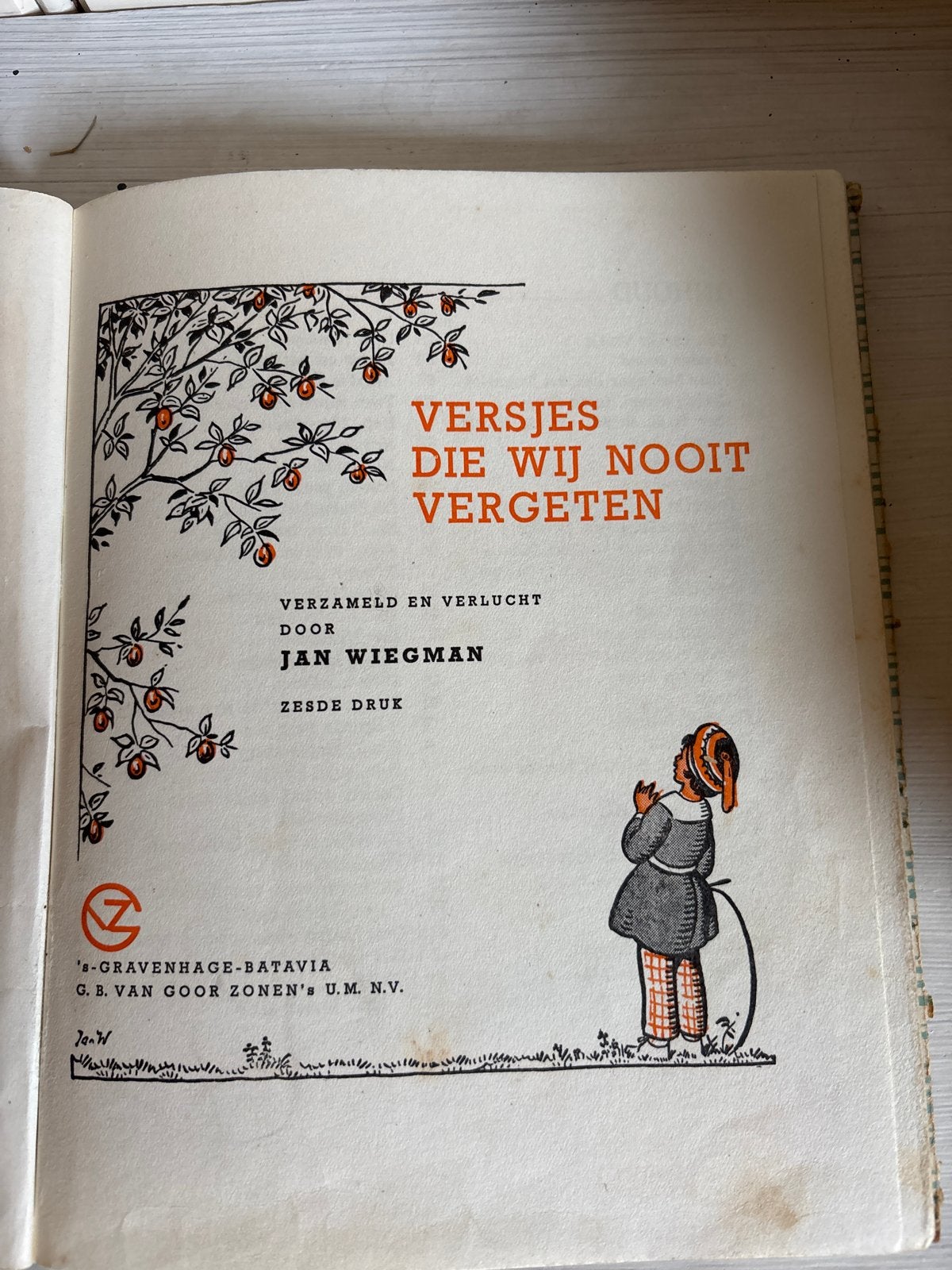 Antiquariaat: Versjes die wij nooit vergeten - Jan Wiegman, Ophalen of Verzenden, Gelezen, Sprookjes