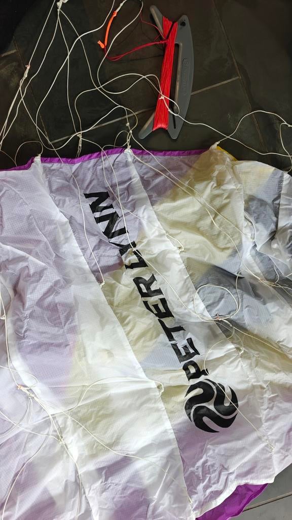 Peter Lynn Matras Vlieger - Compleet met lijnen en tas, Ophalen of Verzenden, Gebruikt, Tweelijns, Vlieger