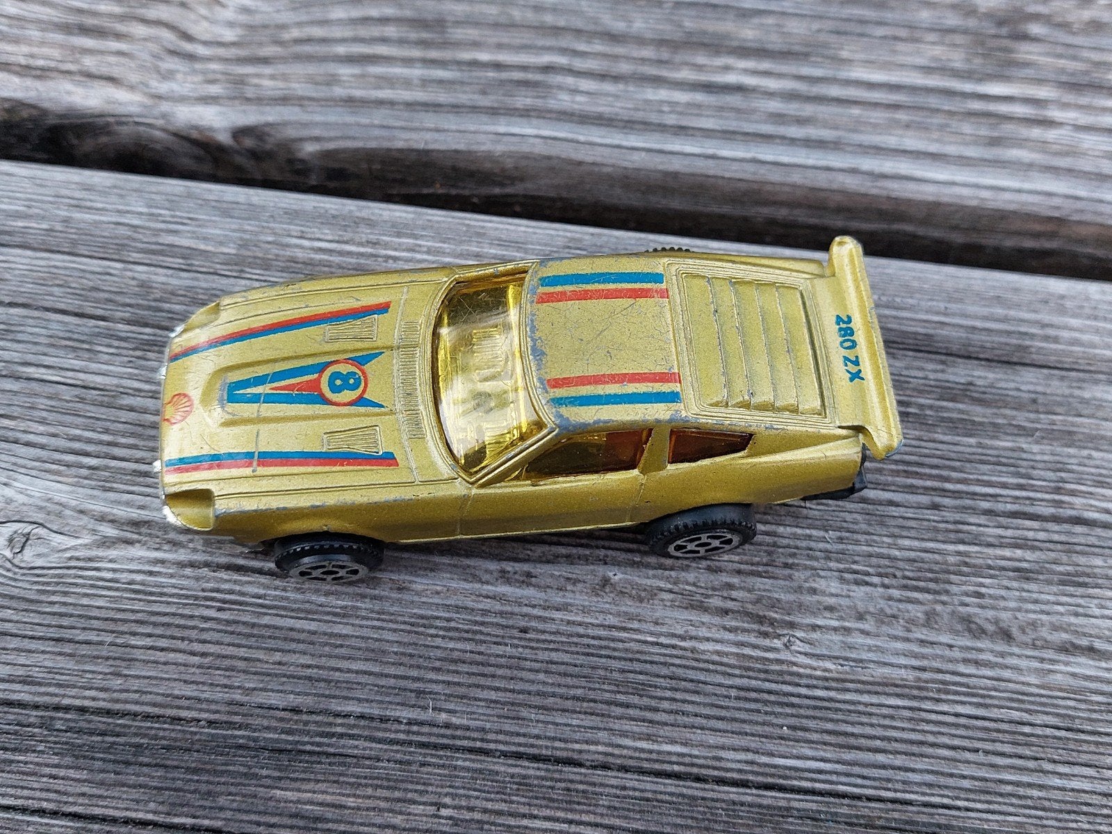 Datsun 280 ZX Speelgoedauto - Goudkleurig, Ophalen of Verzenden, Gebruikt