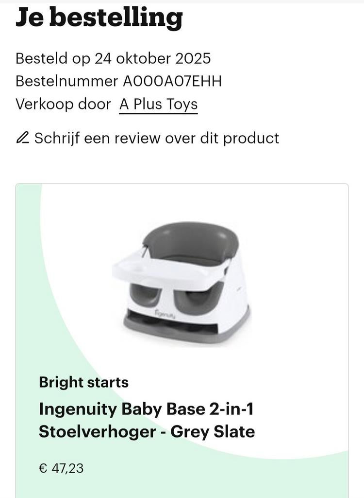 Bright Starts Ingenuity Baby Base 2-in-1 Stoelverhoger, Ophalen of Verzenden