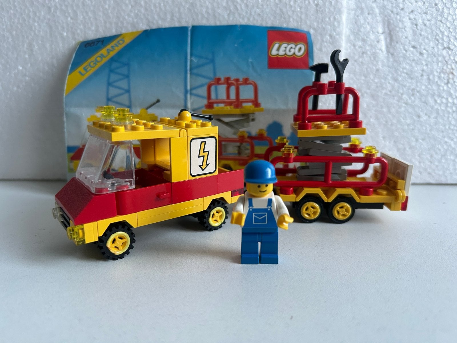 Lego Town 6671 Utility Repair Lift, Compleet, Lego, Info@lego.com, Denemarken