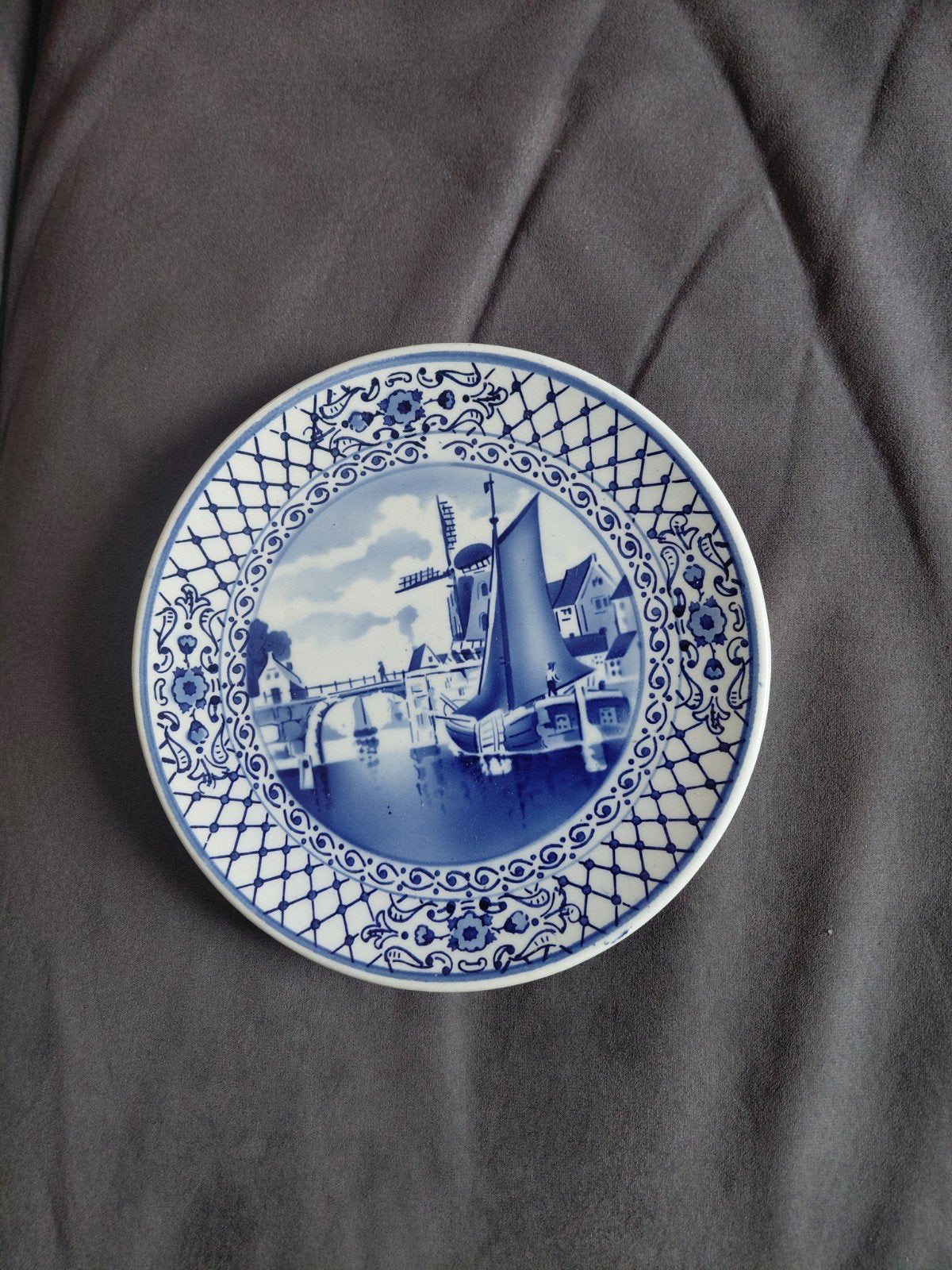 Antiek Delfts Blauw Bord - Gemaakt in Dec. 1778, Ophalen of Verzenden