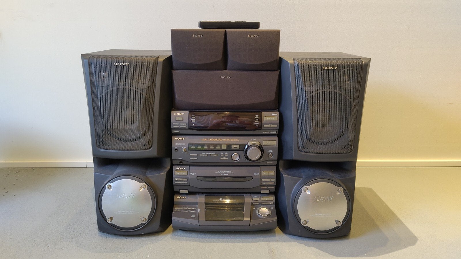 Sony LBT-XB80AV Hifi-set met 5 CD-wisselaar, Ophalen, Gebruikt, Tuner of Radio, Sony