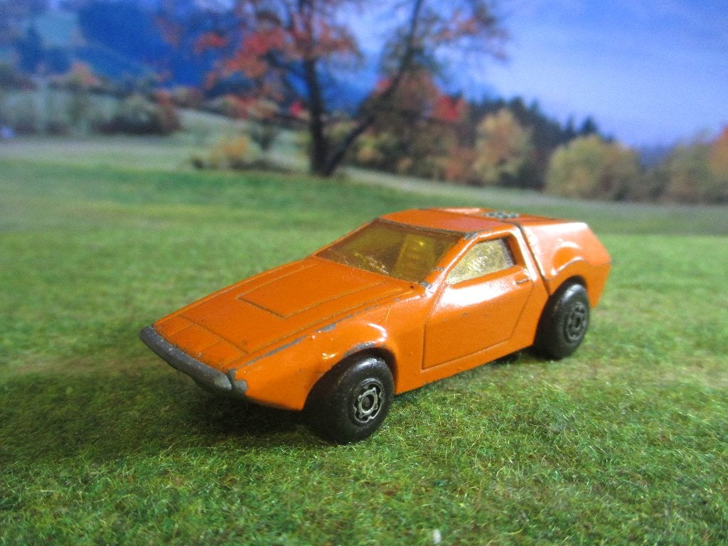 1:60 Austin Zanda Tanzara Matchbox Nr.53 met gele ruiten, Ophalen of Verzenden, Gebruikt, Auto