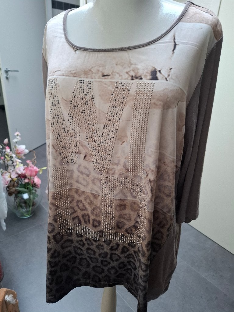 SHIRT, LE COMTE, MAAT 42, Ophalen of Verzenden, Gedragen, Maat 42/44 (L), Korte mouw