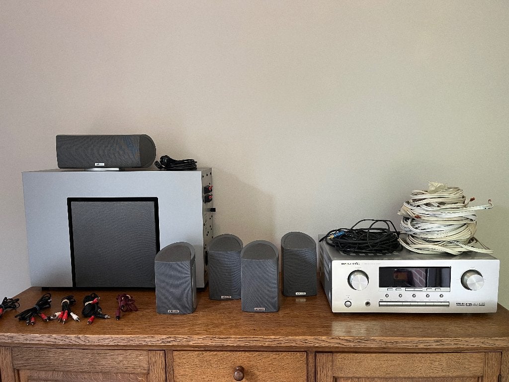 Marantz SR4400 Surround Receiver 6.1 + Polk Audio RM6801 5.1, 70 watt of meer, Overige spelers, Ophalen, Overige merken