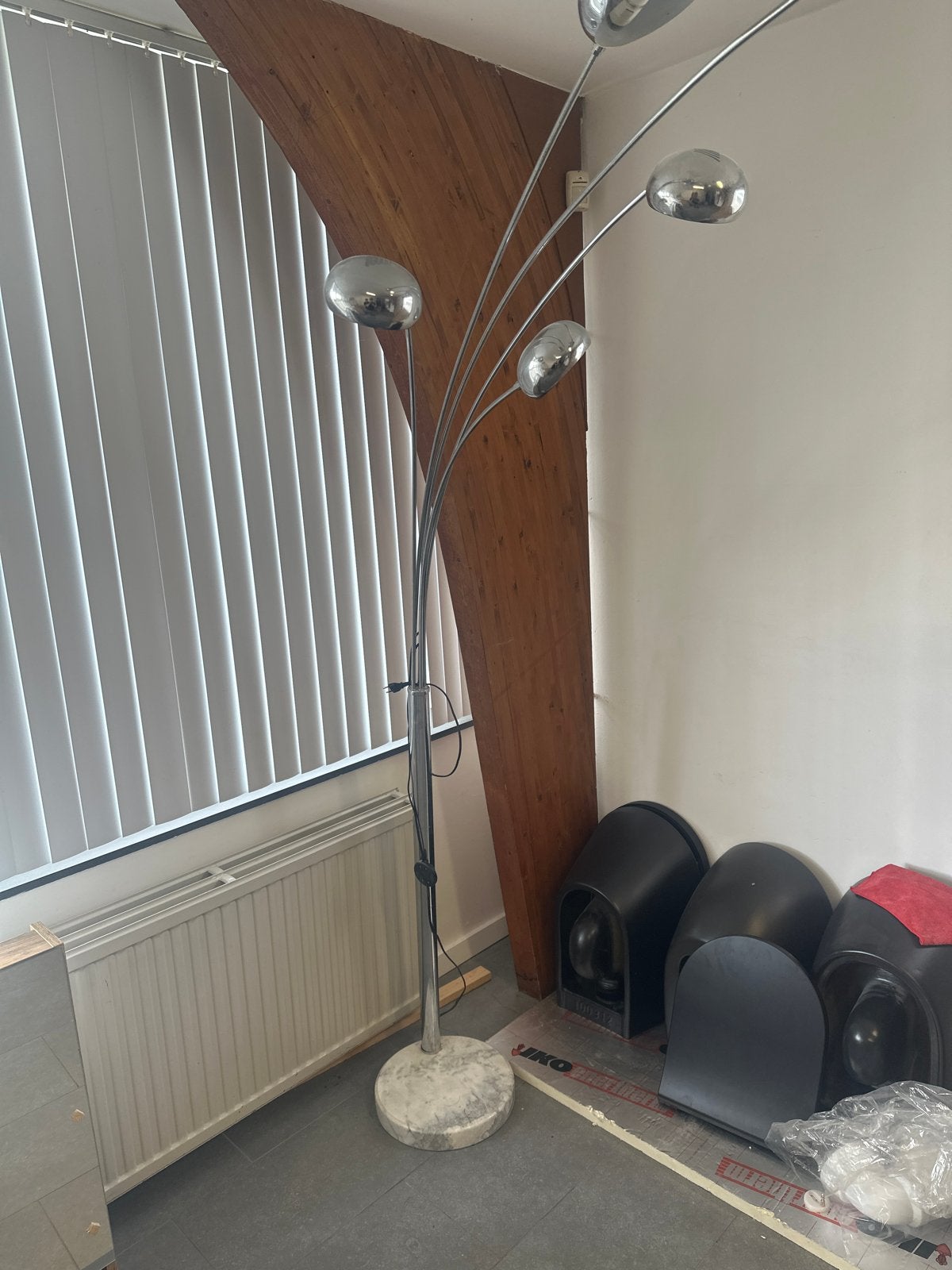 Gebruikte booglamp met 5 lichtpunten, Gebruikt, Overige fittingen, Ophalen of Verzenden, Metaal