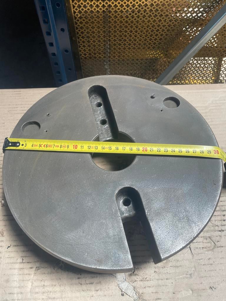 Draaischijf / Opspanplaat - 29 cm diameter, Ophalen of Verzenden, Gebruikt