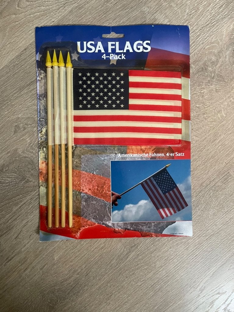 NEW - USA flags 4-pack, Ophalen of Verzenden, Nieuw