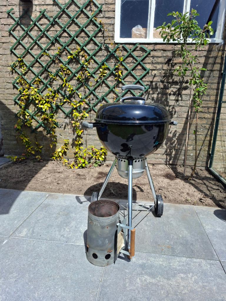 Weber Original Kettle met asvanger en firestarter (47 cm), Tuin en Terras, Ophalen, Gebruikt, Weber, Met accessoires