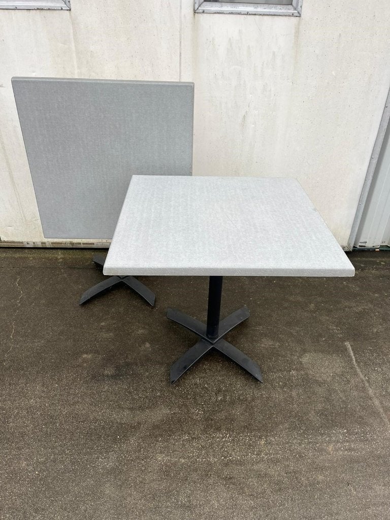 2 stuks horeca bistro terras tafels 80x80 cm inklapbaar, Tuin en Terras, Tuinmeubel-accessoires, Ophalen, Zo goed als nieuw