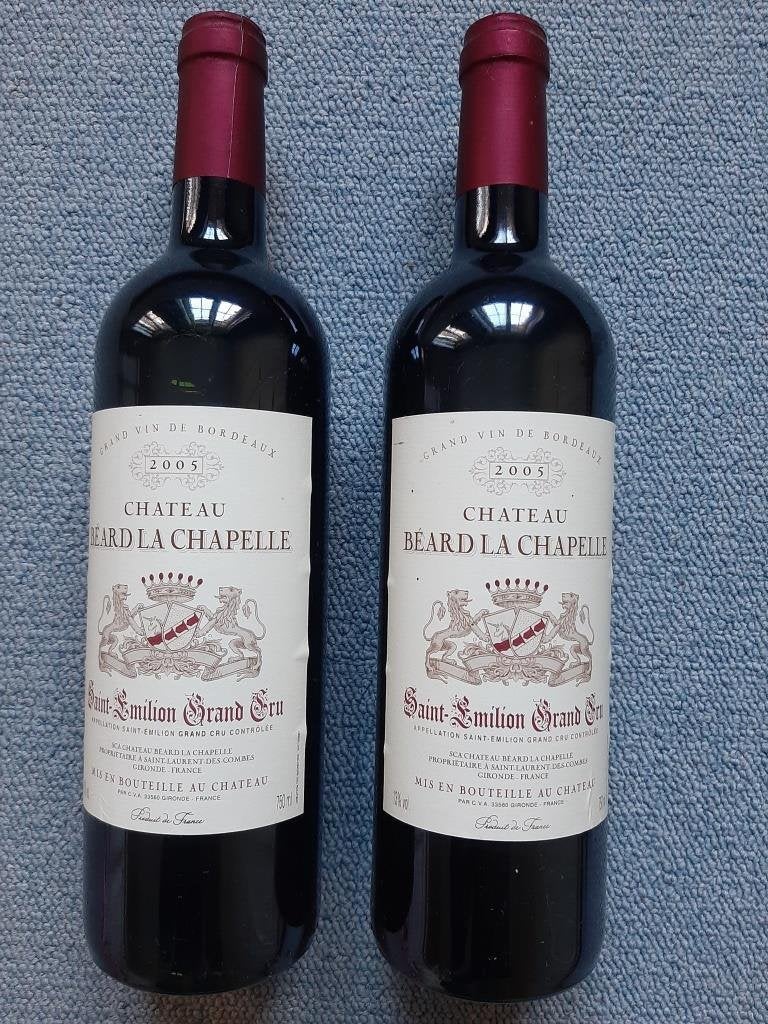 Château Béard La Chapelle 2005 Saint Emilion Grand Cru Contr, Frankrijk, Nieuw, Ophalen of Verzenden, Rode wijn