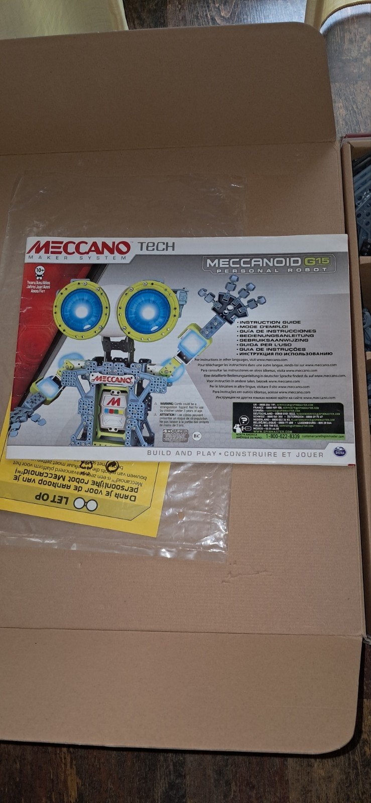 Meccano Tech Meccanoid G15 Personal Robot Bouwpakket, Ophalen of Verzenden, Zo goed als nieuw, Bouwen, Met licht