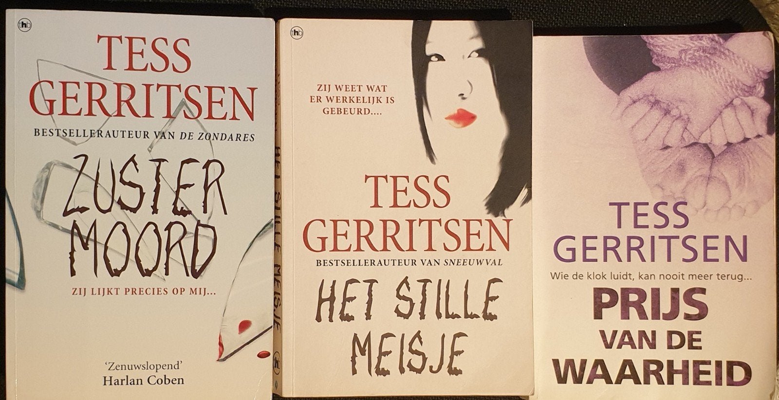Tess Gerritsen, 3 Thrillers: Zuster Moord, Het Stille Meisje, Ophalen of Verzenden, Gelezen, Tess Gerritsen, Nederland