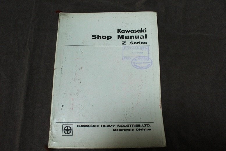 Kawasaki Z900 1972 motorcycle service manual Z 900, Ophalen of Verzenden, Kawasaki