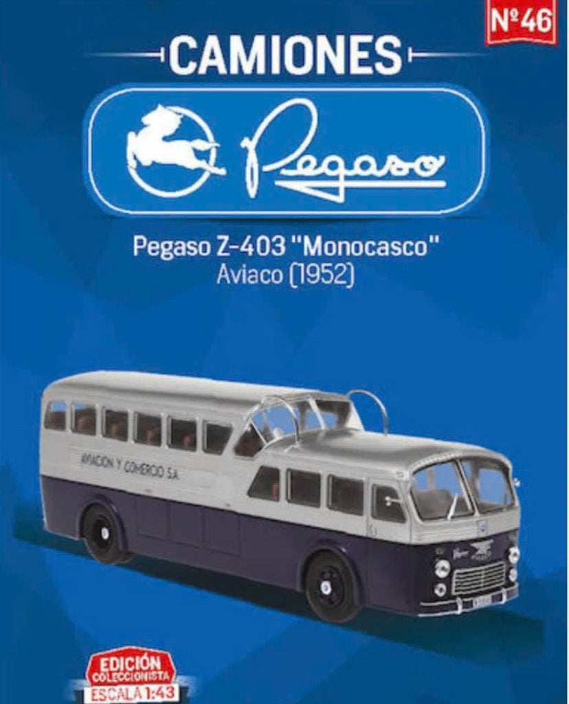 Pegaso Z403 1952 Monocasco Autobus 1/43 CAMIONES PEGASO # 46, Verzenden, Nieuw, Bus of Vrachtwagen, Overige merken