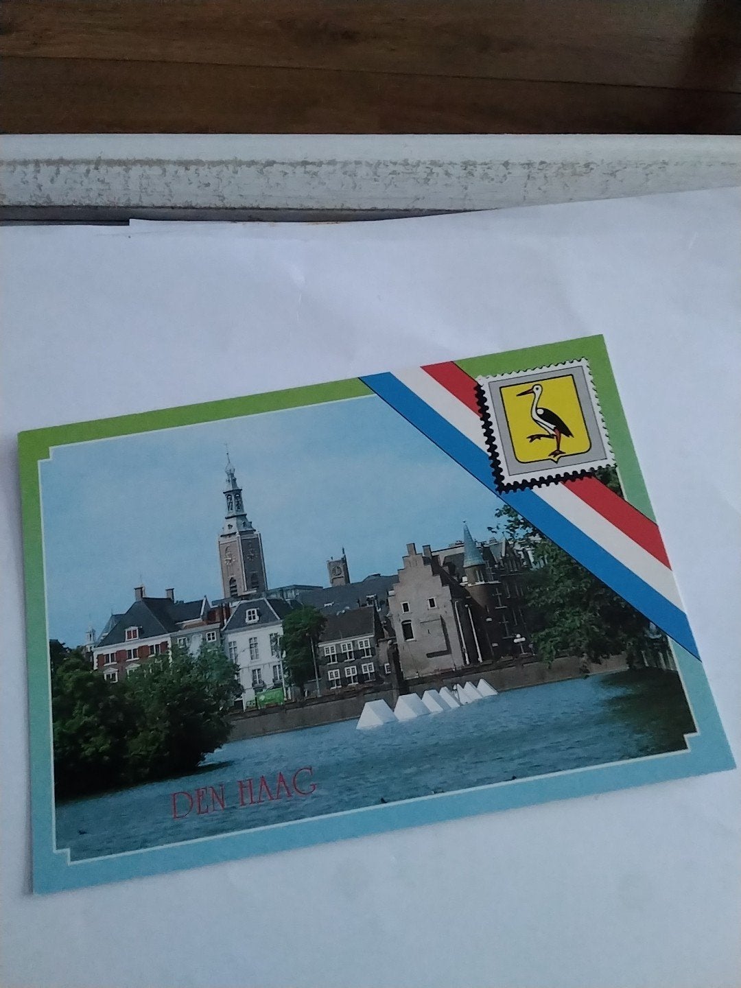 Ansichtkaart Den Haag: Hofvijver, Gevangenpoort, Grote Kerk, Ophalen of Verzenden