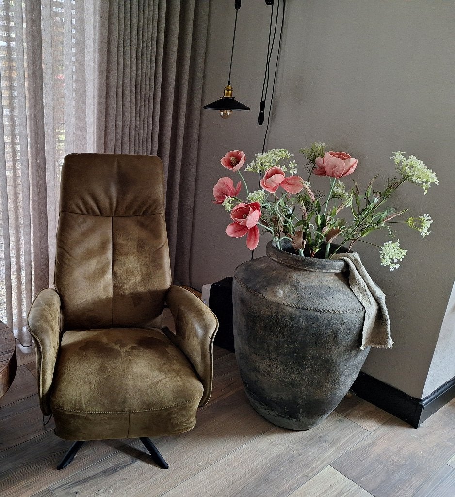 2 luxe relaxfauteuils, Ophalen, Zo goed als nieuw, 50 tot 75 cm, Leer