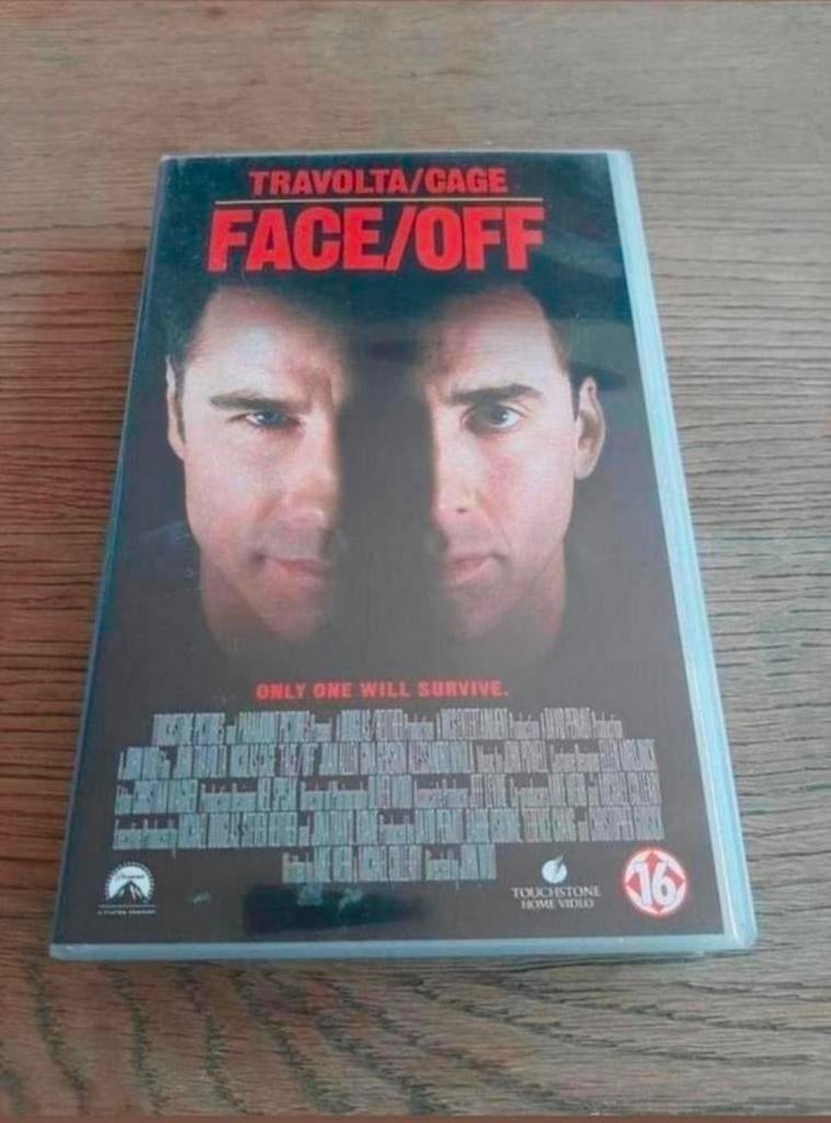 Face Off videoband. John Travolta. Nicolas Cage., Vanaf 16 jaar, Ophalen of Verzenden, Gebruikt, Thrillers en Misdaad