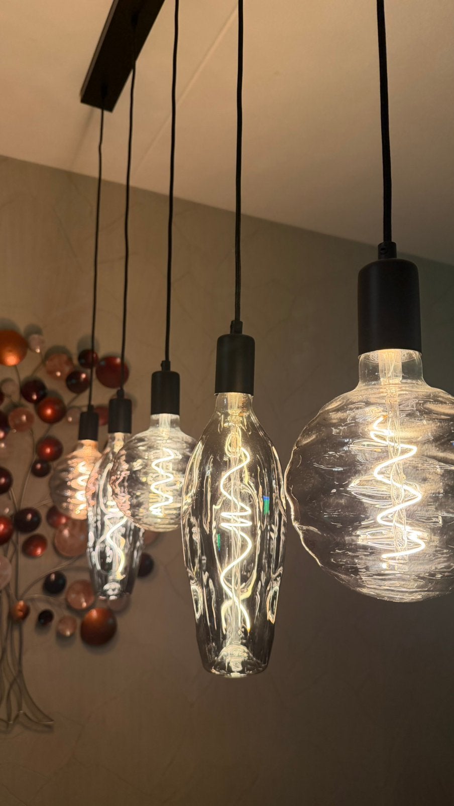 Hanglampen van Straluma verlichting/5 lichtbronnen set, Ophalen, Zo goed als nieuw