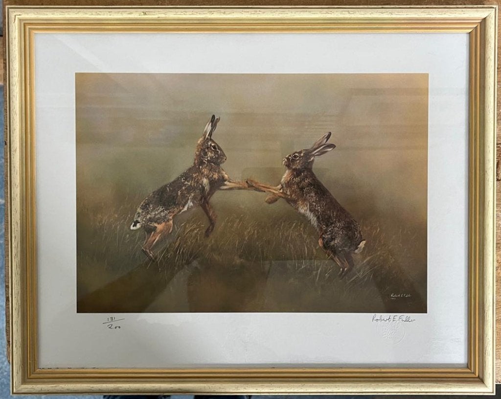 Kunstprint van de Britse natuurkunstenaar Robert E. Fuller, Ophalen