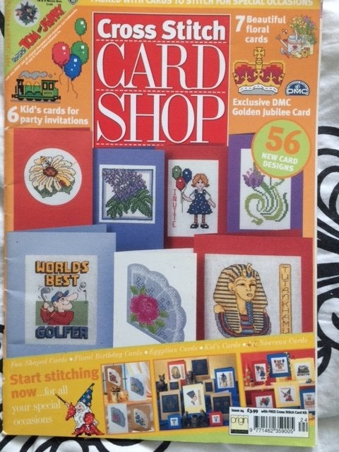 borduurboek crosstitch card shop, Ophalen of Verzenden, Zo goed als nieuw, Handborduren, Patroon
