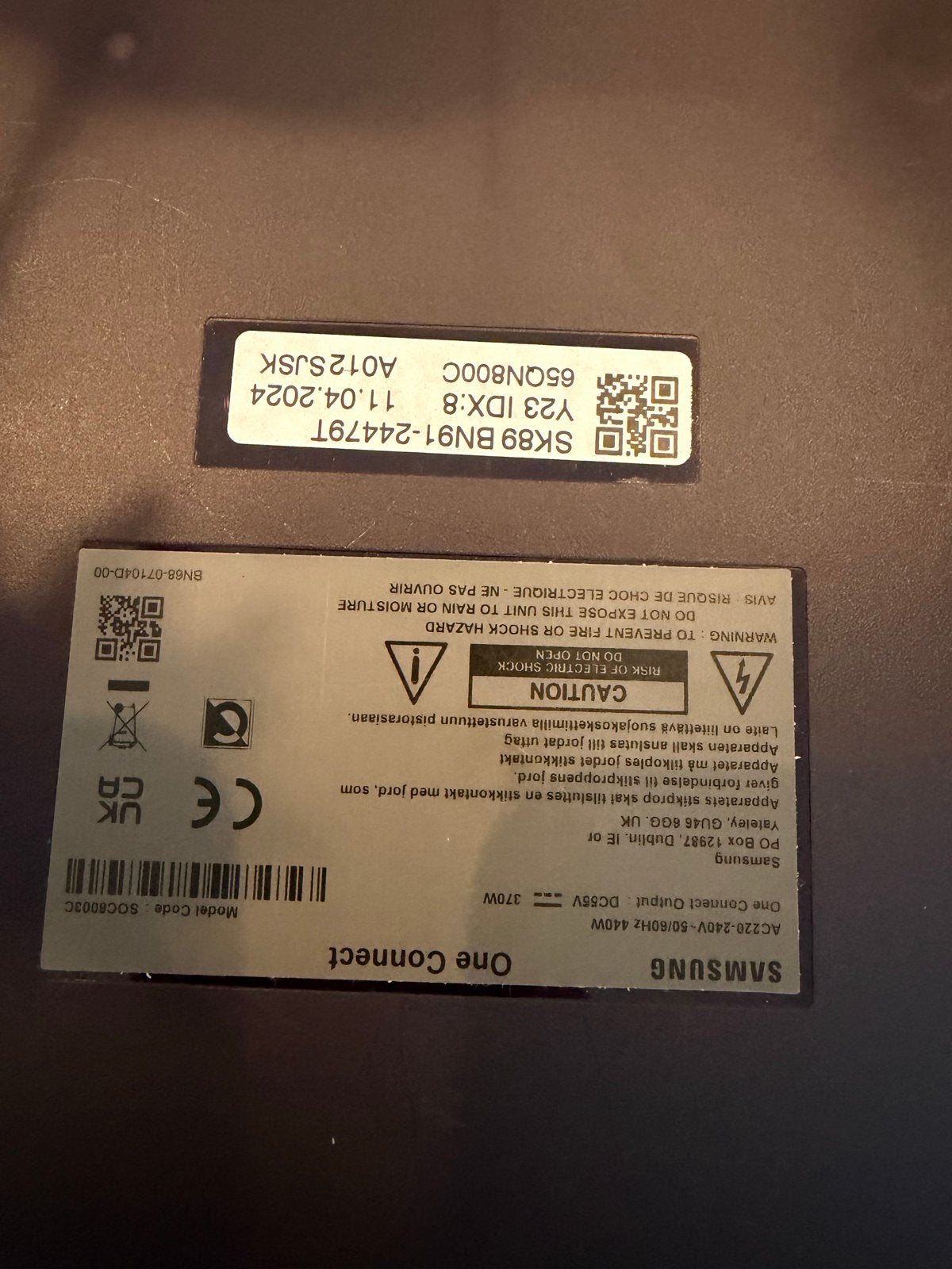 Samsung One Connect Box SOCR03C - BN91-24479T, Ophalen of Verzenden, Gebruikt