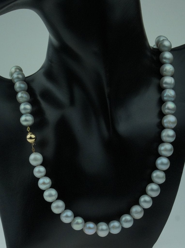Zoetwater parel dames ketting fraai 14k slot goud dame retro, Voordeelsieraden, Verzenden, Zo goed als nieuw, Met edelsteen