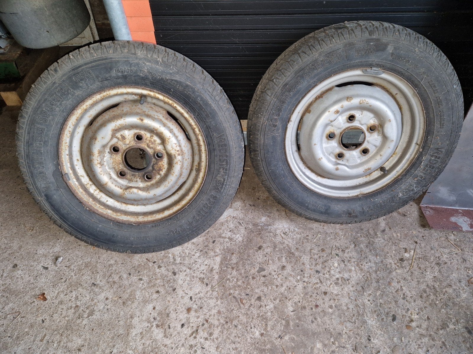 velgen 4 stuks 2xoud 2x nagenoeg nieuw, Ophalen, Gebruikt