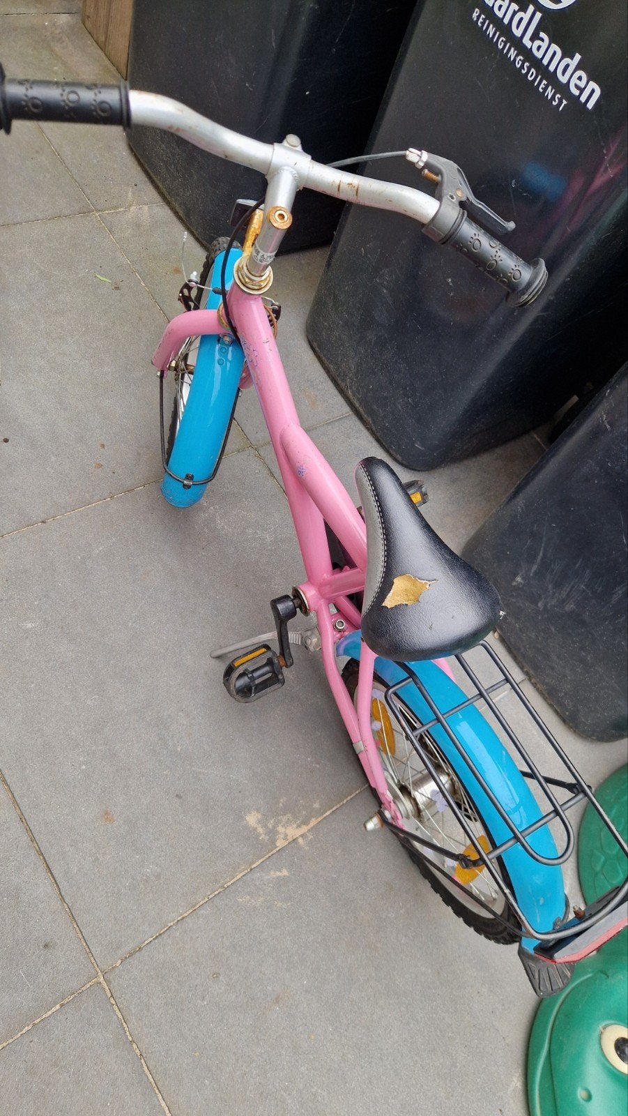 Gratis kinderfiets 16 inch - Roze/Blauw, Ophalen of Verzenden, Gebruikt, 16 tot 20 inch