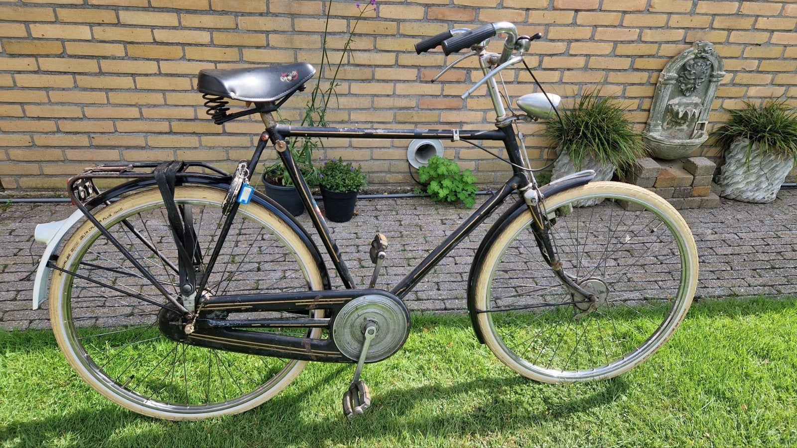 Vintage herenfiets Gazelle met nieuwe banden, Fietsen en Brommers, Fietsen | Heren | Herenfietsen, Ophalen, Gebruikt, 57 tot 61 cm