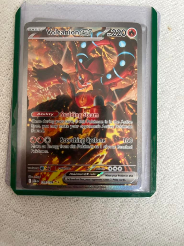 Volcanion ex (JTG 182) Journey Together Pokémon Kaart, Ophalen of Verzenden, Zo goed als nieuw, Losse kaart, Foil