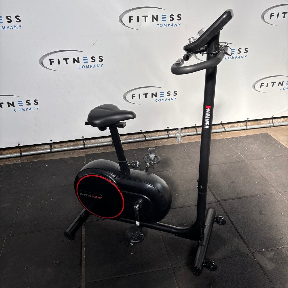 Hammer Fitness – Cardio 5.0 BT – Upright Bike, Ophalen of Verzenden, Zo goed als nieuw, Benen, Overige typen