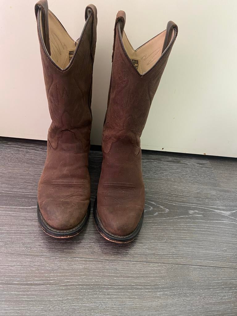 Nette leren cowboylaarzen Bootstock maat 37, Ophalen, Hoge laarzen, Bruin, Zo goed als nieuw