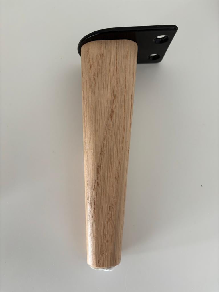 12 Eiken houten smetorp meubelpoten, Tafelpoot, Minder dan 50 cm, Nieuw, Minder dan 50 cm