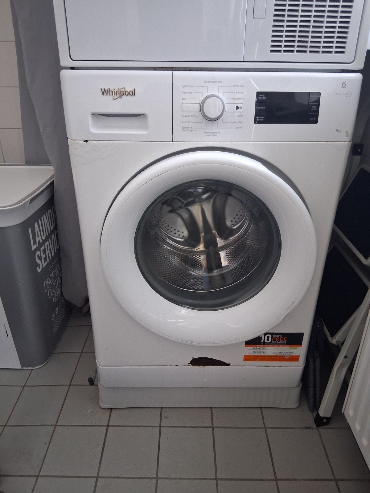 Whirlpool Wasmachine - Werkt goed, met gebruikssporen, Ophalen