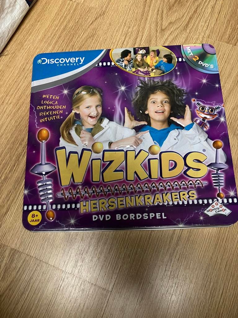 Wizkids Hersenkrakers DVD Bordspel - Discovery Channel, Ophalen of Verzenden, Gebruikt