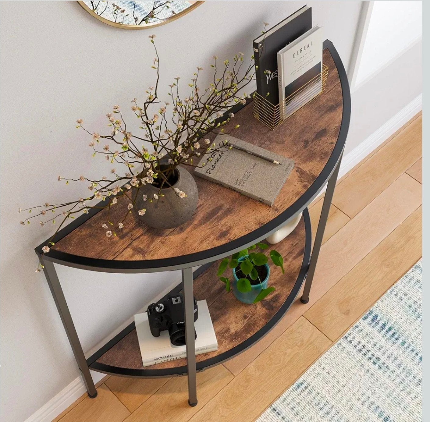Metal side accent table, Ophalen, 50 – 75, Minder dan 50 cm, 50 tot 100 cm