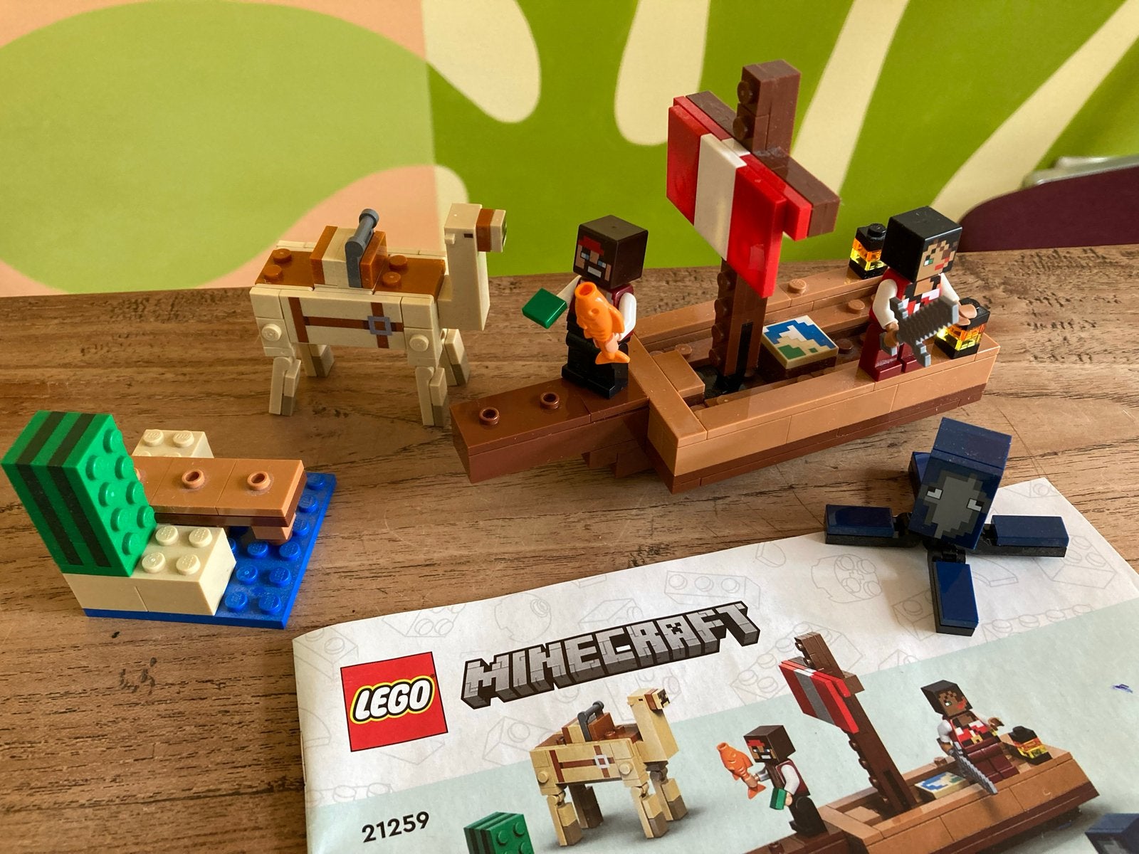 LEGO Minecraft 21259 De Piratenboot Expeditie, Kinderen en Baby's, Speelgoed | Bouwstenen, Ophalen of Verzenden, Zo goed als nieuw