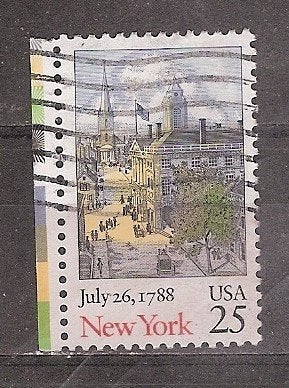 USA, New York, 200 jaar, 1988., Ophalen of Verzenden, Gestempeld, Noord-Amerika