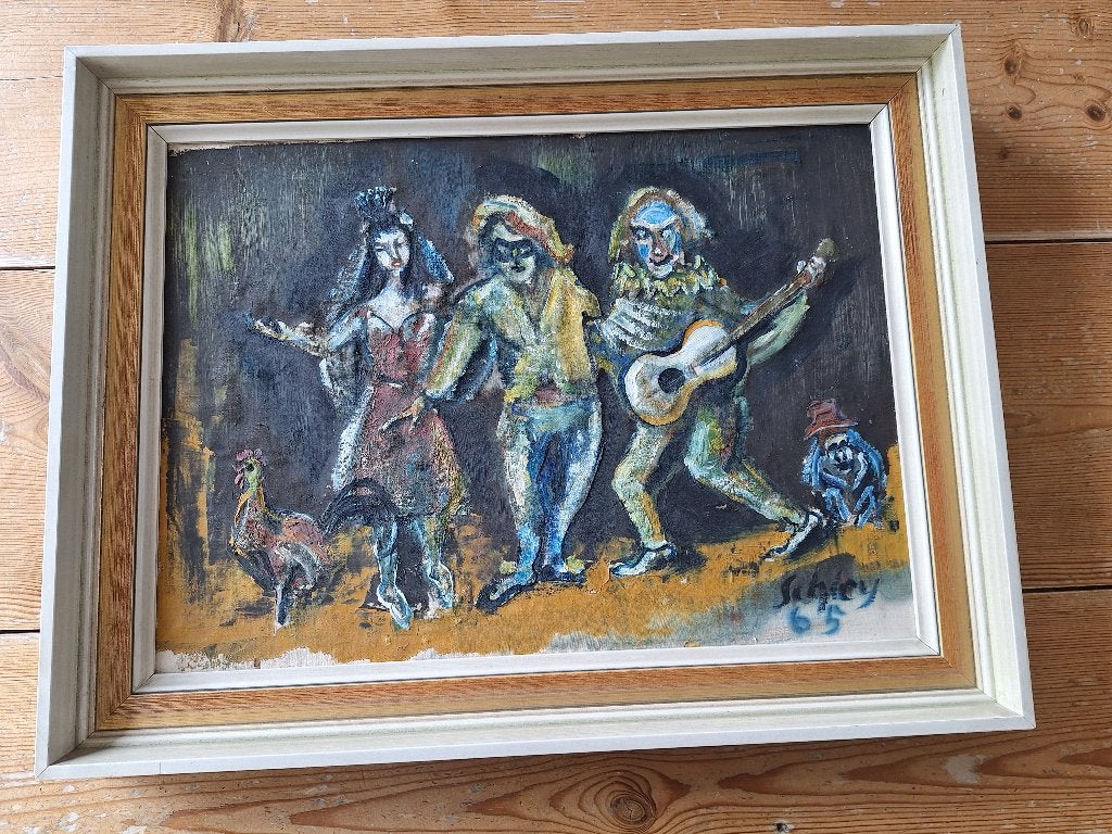 schilderij Fado Schley '65 olieverf Portugal, Ophalen of Verzenden