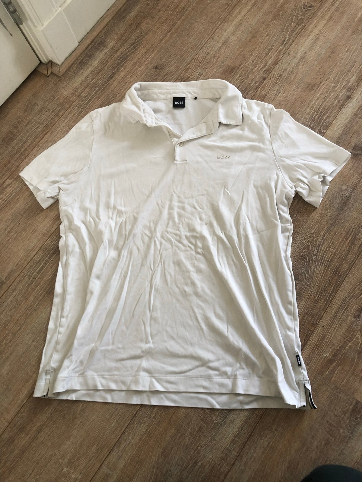 BOSS Polo Shirt Wit - Maat XXL, Ophalen of Verzenden, Gedragen, Overige maten, Wit