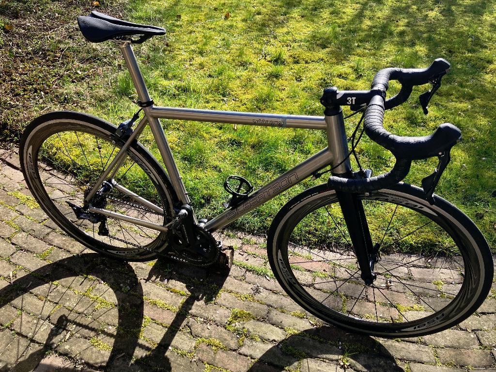 Gilbertson Allure titanium 56cm, Fietsen en Brommers, Fietsen | Racefietsen, Zo goed als nieuw, Heren, Overige merken, Meer dan 20 versnellingen