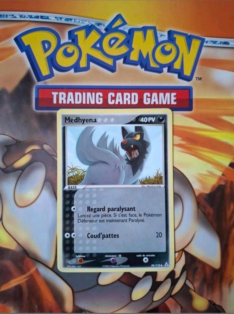 Poochyena 80/110 Ex Holon Phantoms pokemon kaart Frans, Ophalen of Verzenden, Gebruikt, Losse kaart