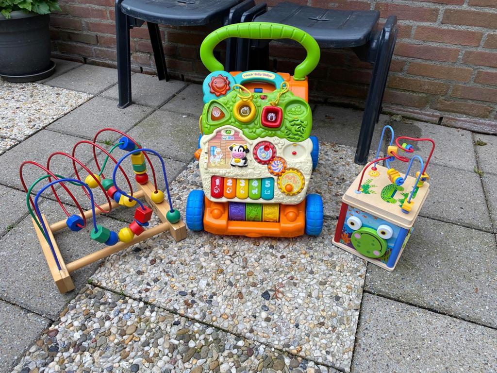 Walker, spiraal en kubus (inworp blokjes ontbreken), Ophalen of Verzenden, Zo goed als nieuw